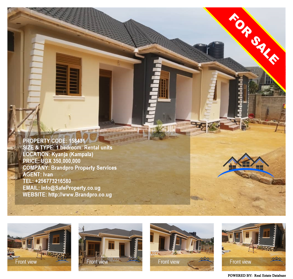 1 bedroom Rental units  for sale in Kyanja Kampala Uganda, code: 158431