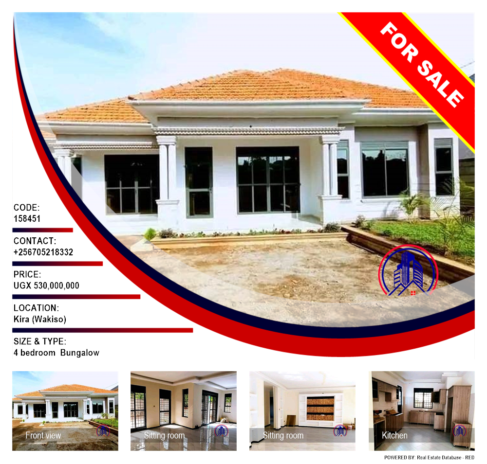 4 bedroom Bungalow  for sale in Kira Wakiso Uganda, code: 158451