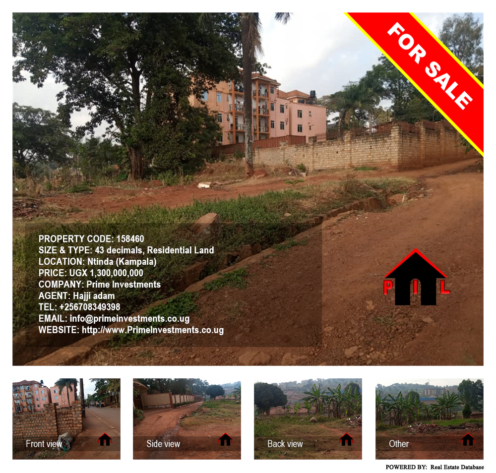 Residential Land  for sale in Ntinda Kampala Uganda, code: 158460