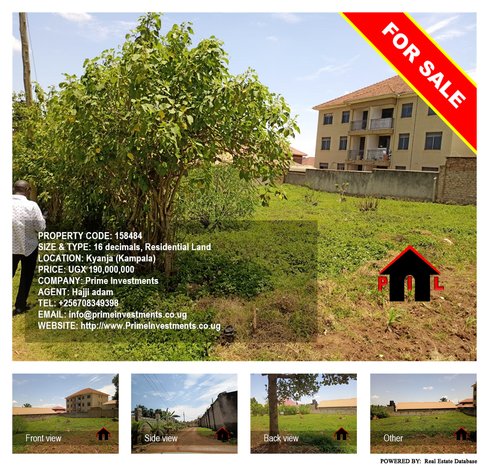Residential Land  for sale in Kyanja Kampala Uganda, code: 158484