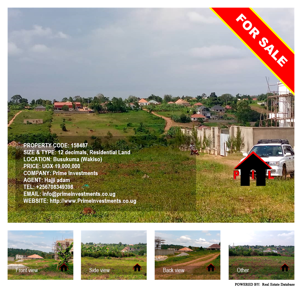 Residential Land  for sale in Busukuma Wakiso Uganda, code: 158487