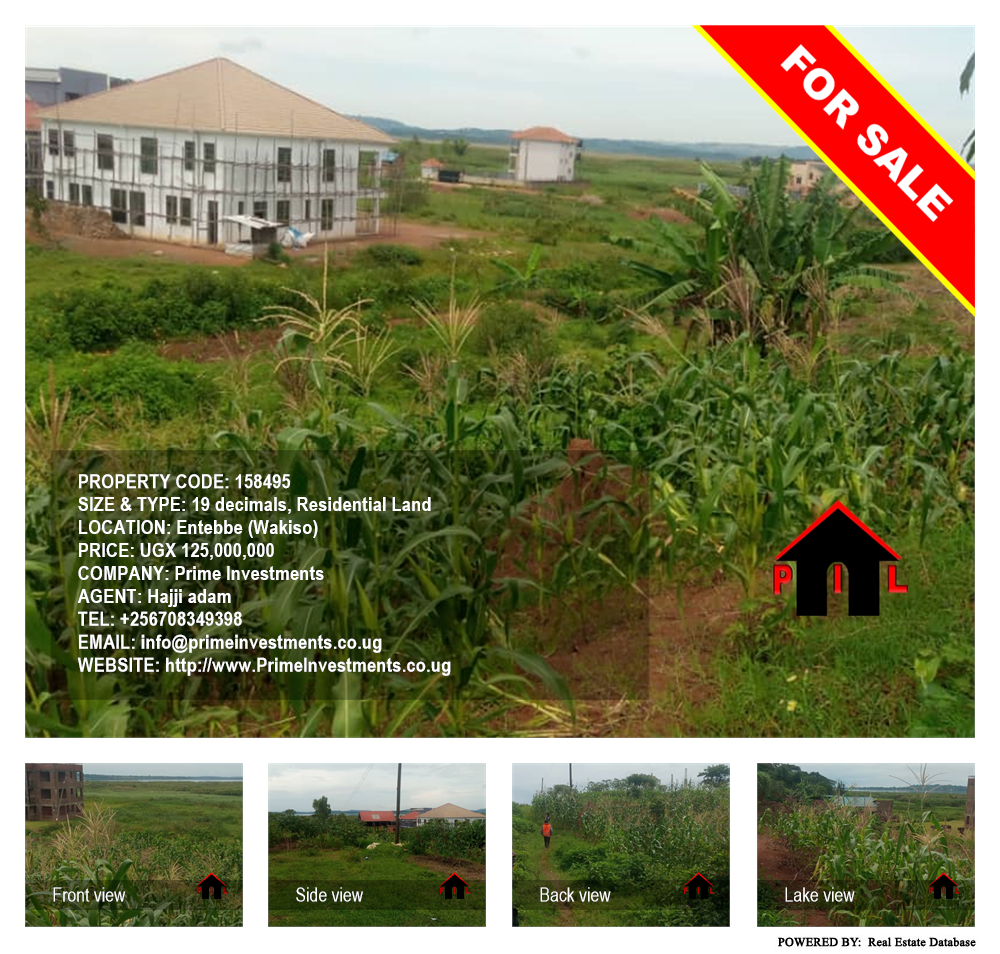 Residential Land  for sale in Entebbe Wakiso Uganda, code: 158495
