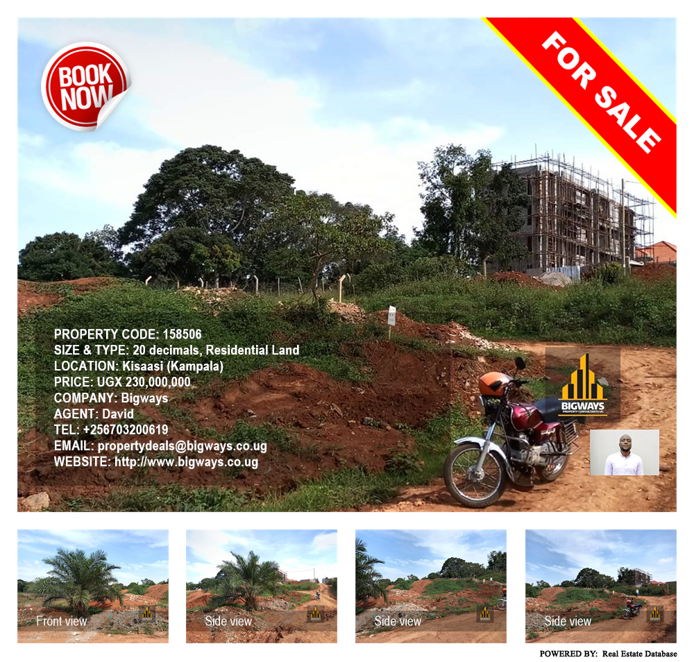 Residential Land  for sale in Kisaasi Kampala Uganda, code: 158506