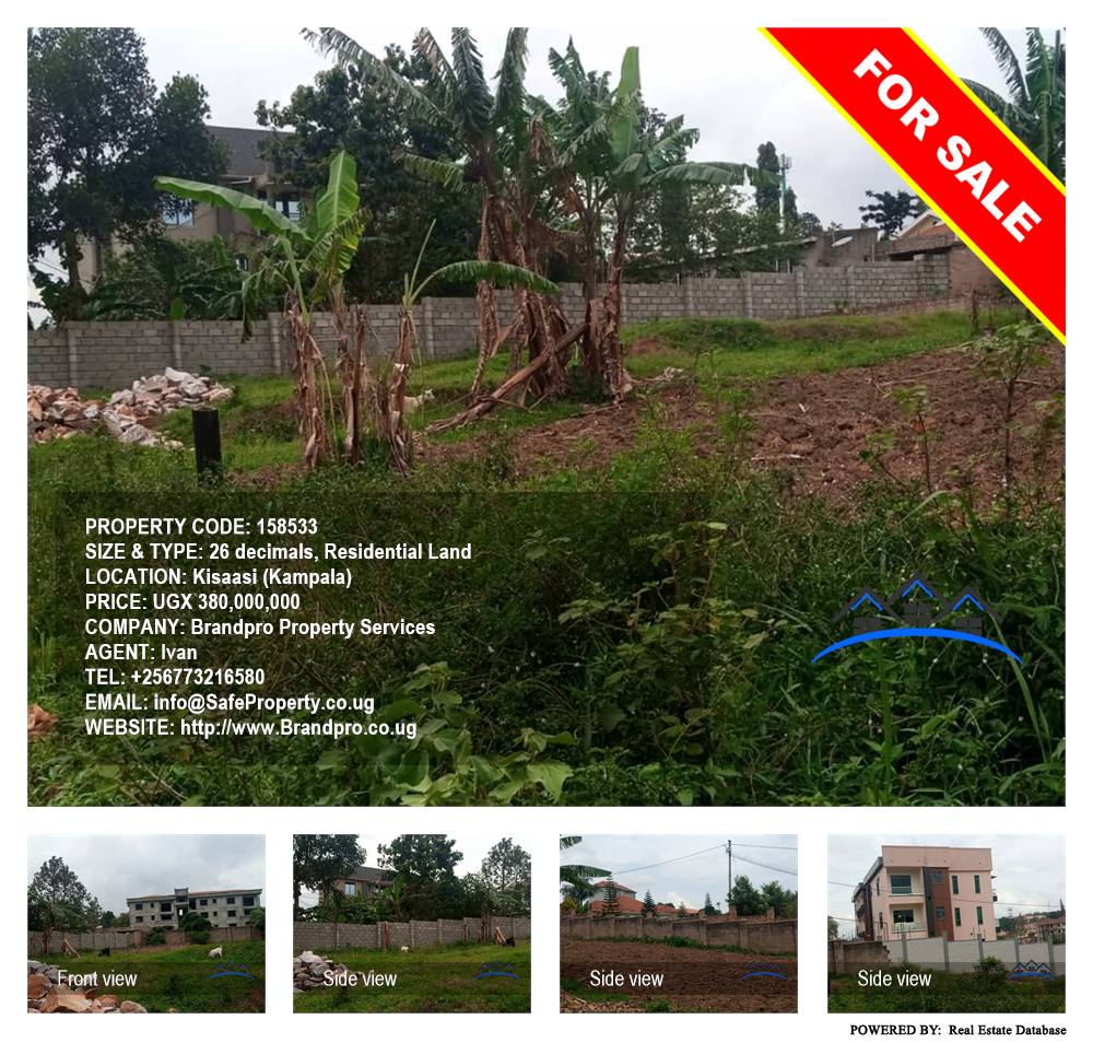 Residential Land  for sale in Kisaasi Kampala Uganda, code: 158533