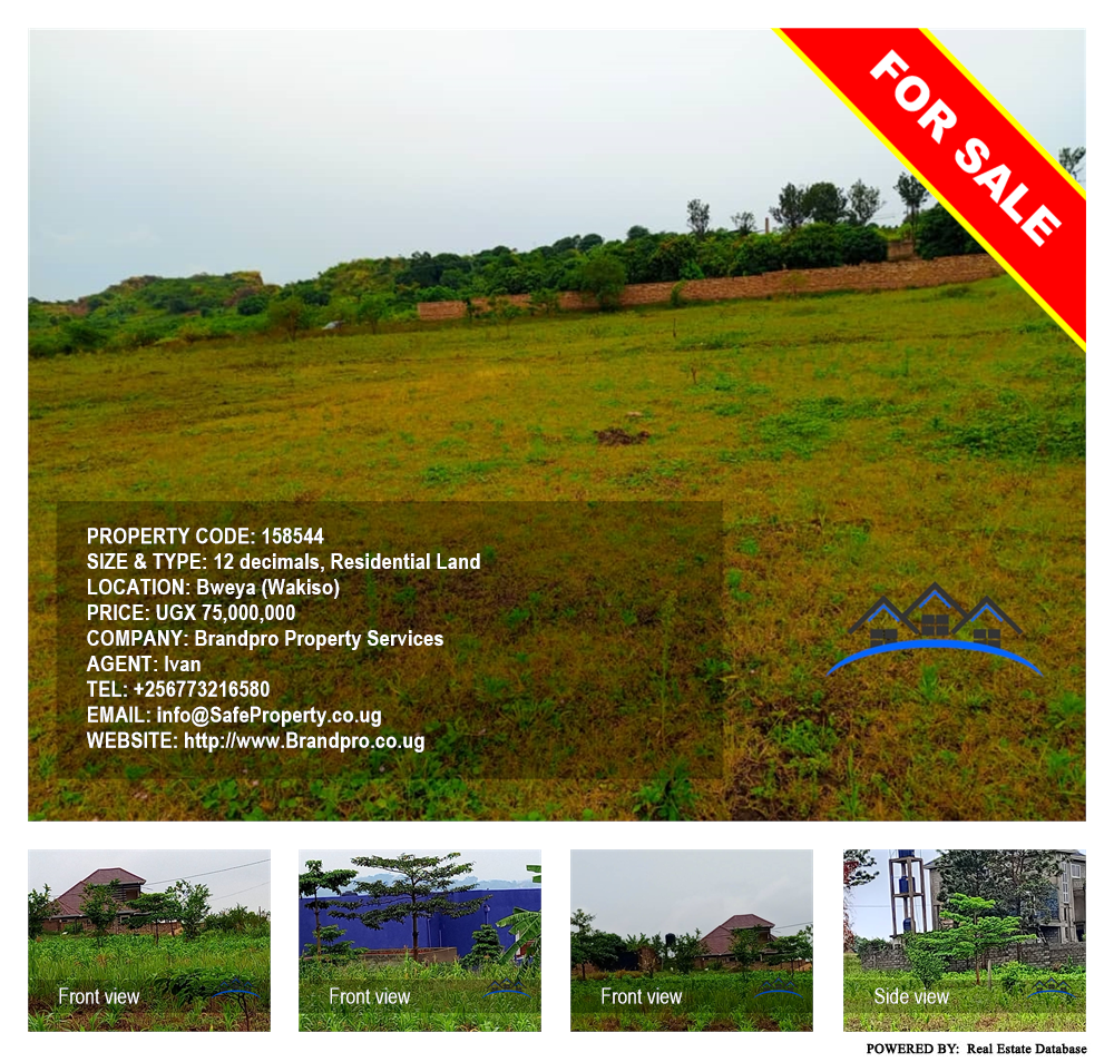 Residential Land  for sale in Bweya Wakiso Uganda, code: 158544