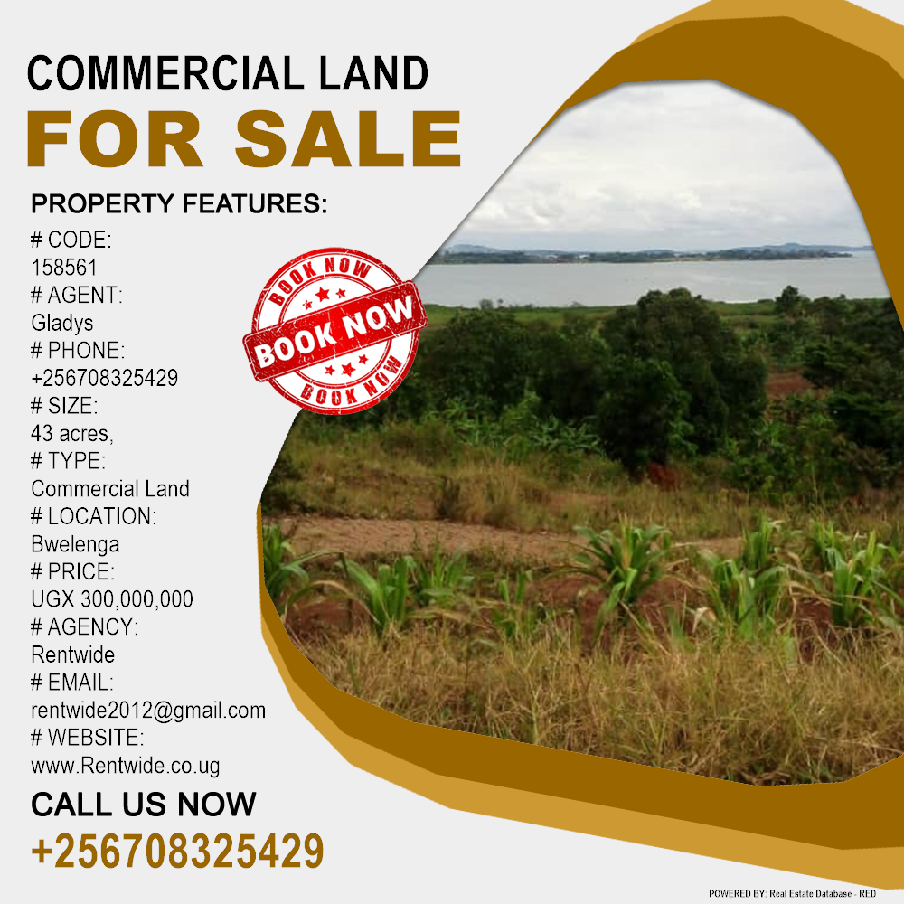 Commercial Land  for sale in Bwelenga Wakiso Uganda, code: 158561