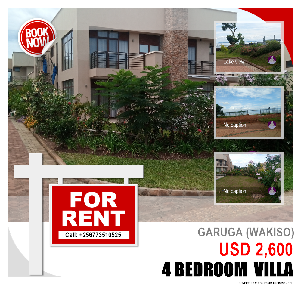 4 bedroom Villa  for rent in Garuga Wakiso Uganda, code: 158604