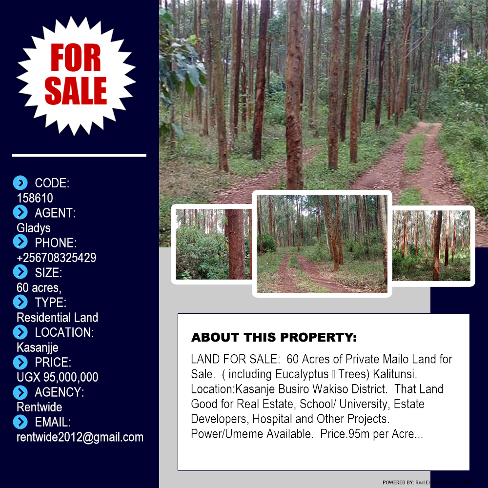 Residential Land  for sale in Kasanjje Wakiso Uganda, code: 158610