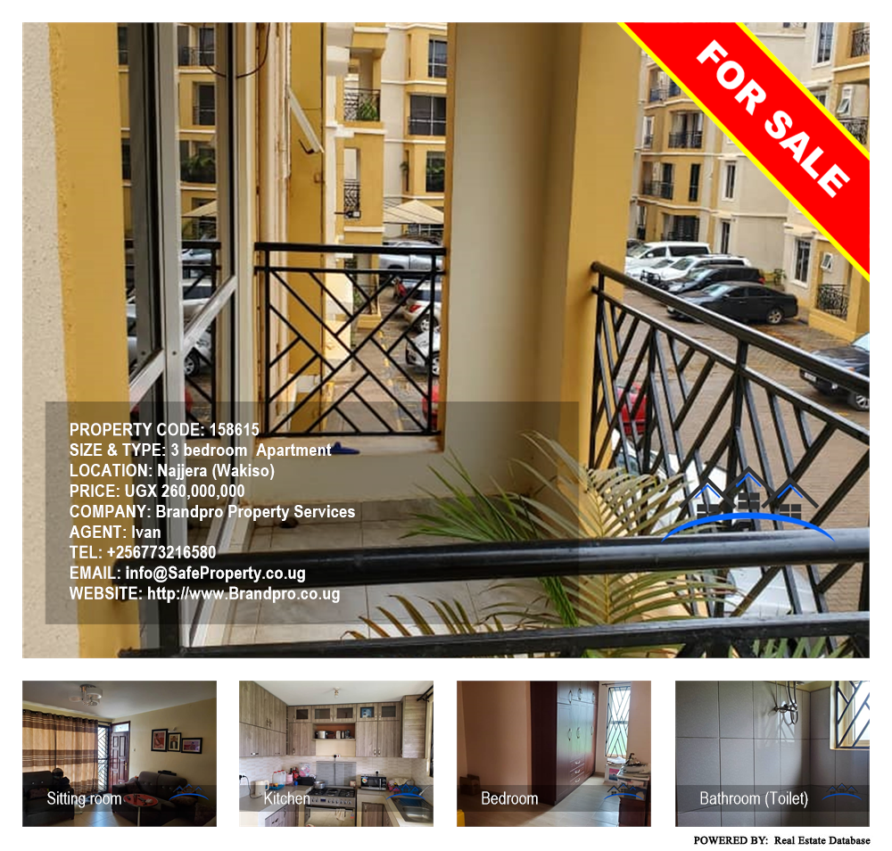 3 bedroom Apartment  for sale in Najjera Wakiso Uganda, code: 158615