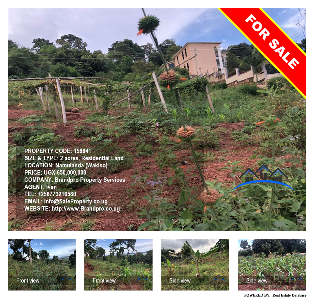 Residential Land  for sale in Namulanda Wakiso Uganda, code: 158641