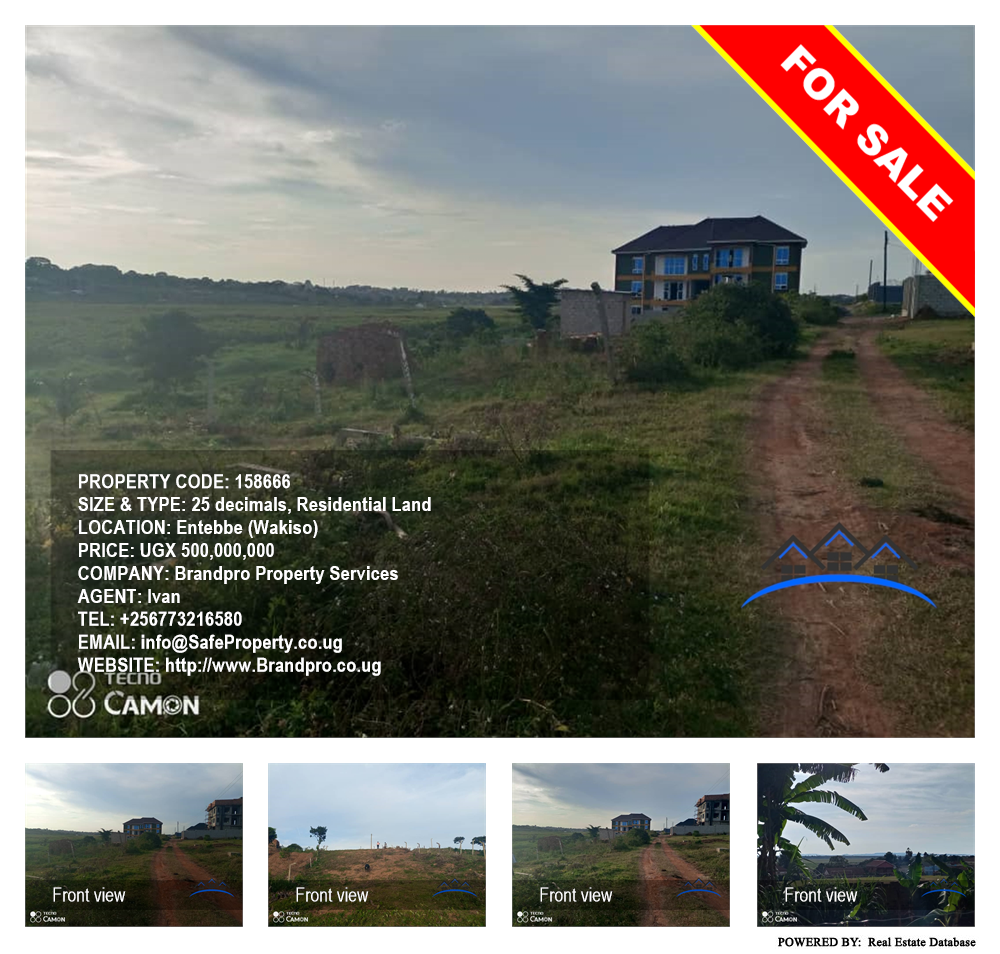 Residential Land  for sale in Entebbe Wakiso Uganda, code: 158666