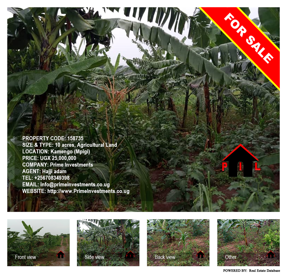 Agricultural Land  for sale in Kamengo Mpigi Uganda, code: 158735