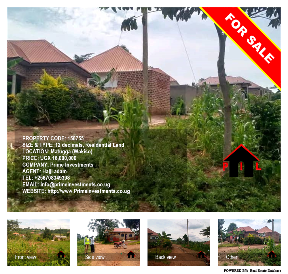 Residential Land  for sale in Matugga Wakiso Uganda, code: 158755