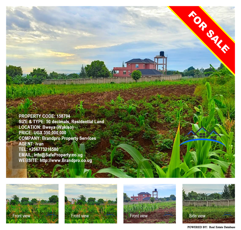 Residential Land  for sale in Bweya Wakiso Uganda, code: 158794