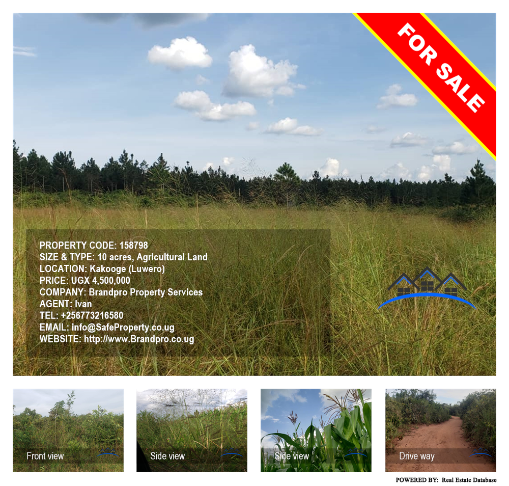 Agricultural Land  for sale in Kakooge Luweero Uganda, code: 158798