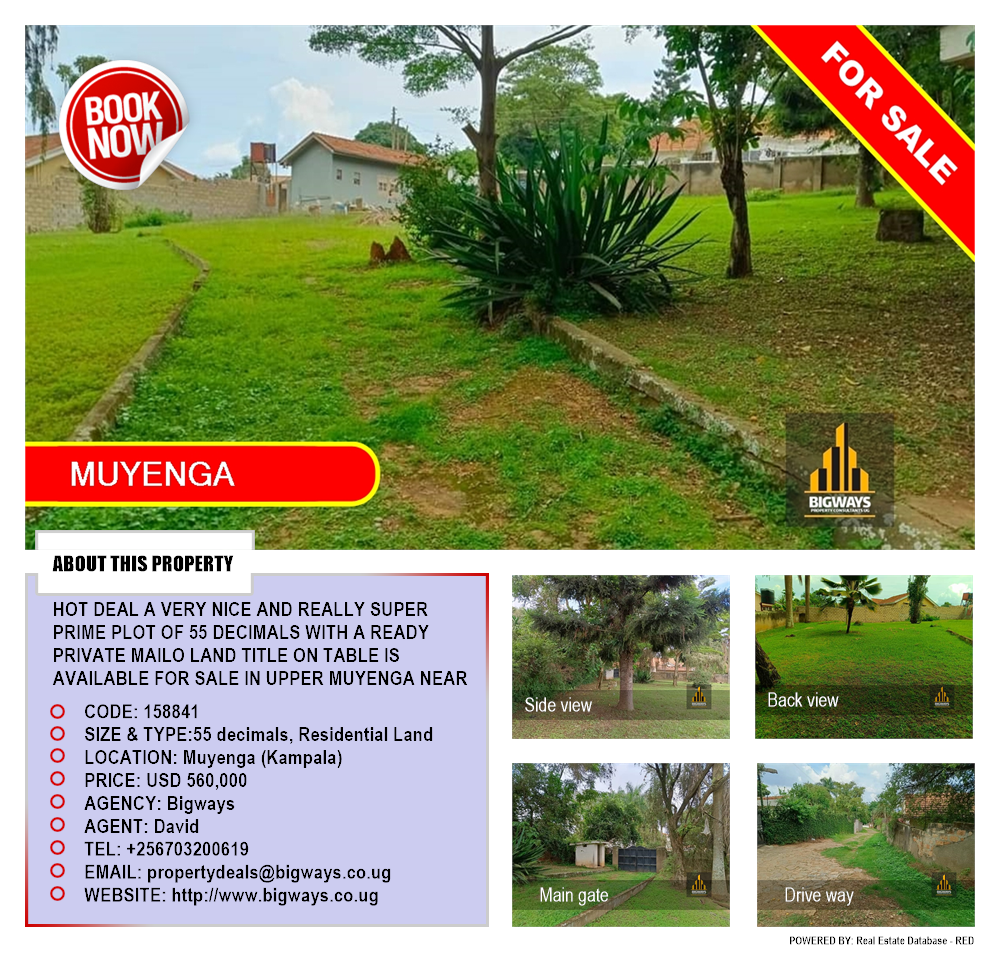 Residential Land  for sale in Muyenga Kampala Uganda, code: 158841