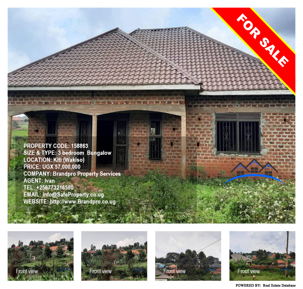 3 bedroom Bungalow  for sale in Kiti Wakiso Uganda, code: 158863