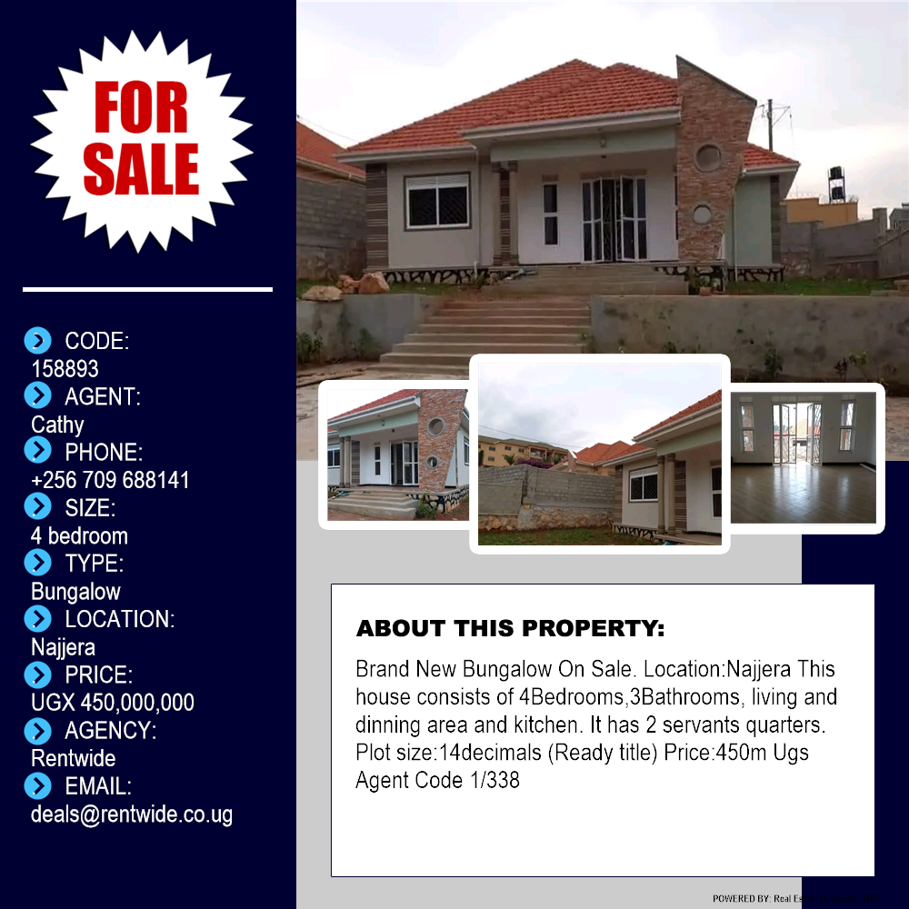 4 bedroom Bungalow  for sale in Najjera Wakiso Uganda, code: 158893