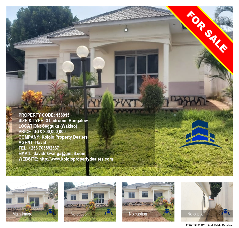 3 bedroom Bungalow  for sale in Seguku Wakiso Uganda, code: 158915