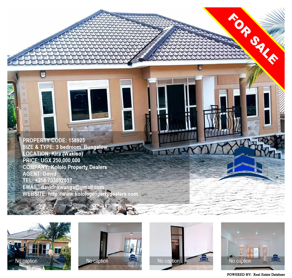 3 bedroom Bungalow  for sale in Kira Wakiso Uganda, code: 158923