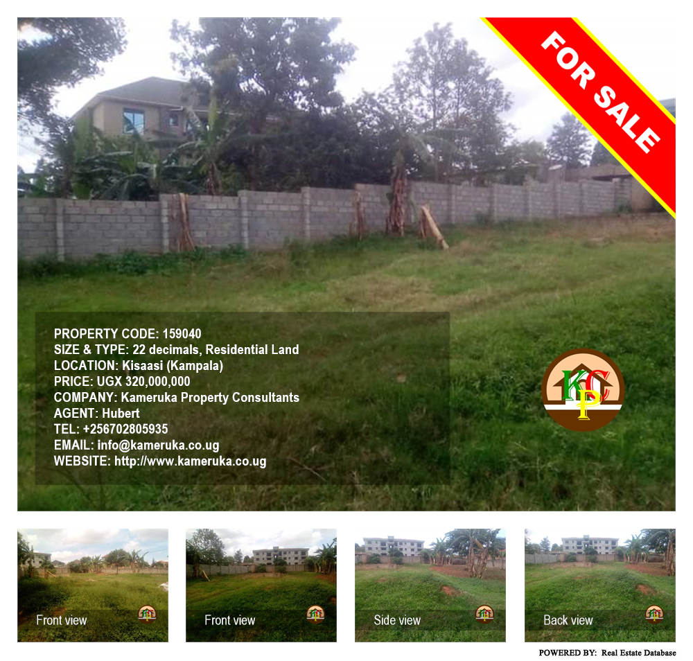 Residential Land  for sale in Kisaasi Kampala Uganda, code: 159040