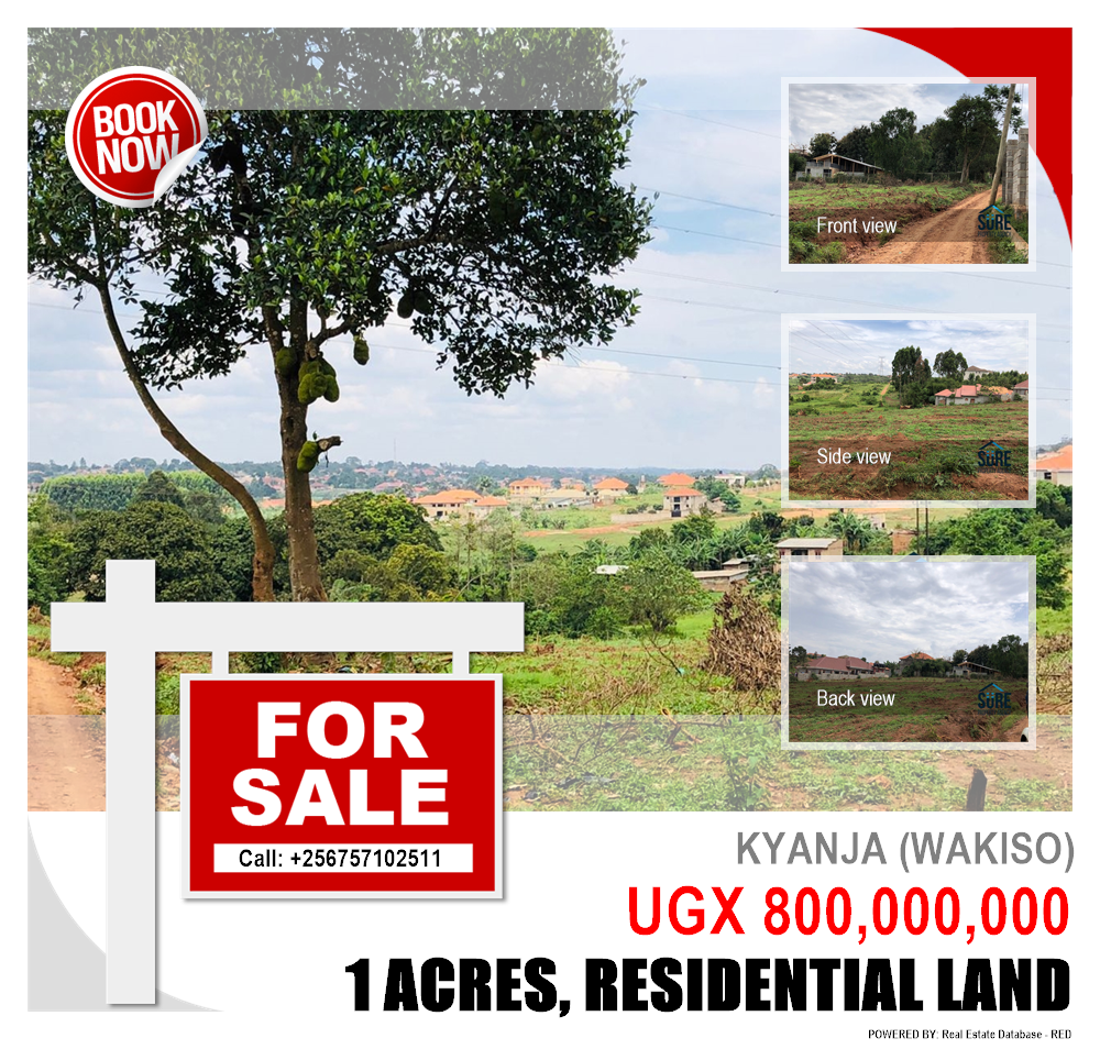 Residential Land  for sale in Kyanja Wakiso Uganda, code: 159095