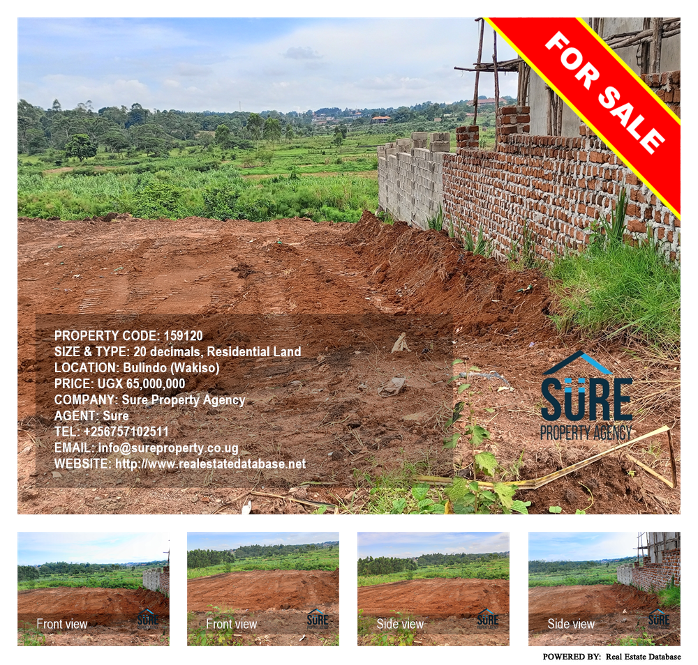 Residential Land  for sale in Bulindo Wakiso Uganda, code: 159120