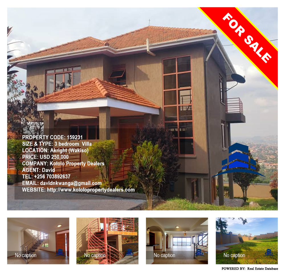 3 bedroom Villa  for sale in Akright Wakiso Uganda, code: 159231