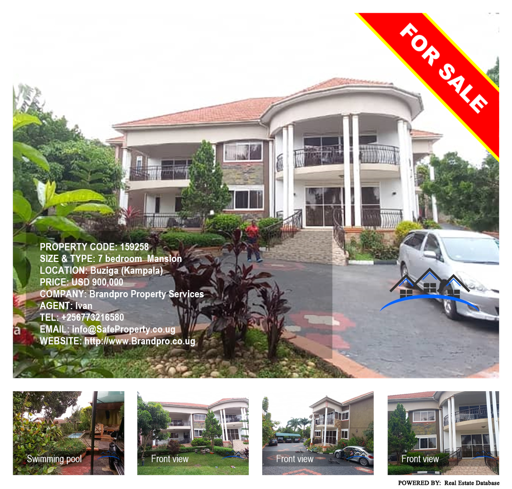 7 bedroom Mansion  for sale in Buziga Kampala Uganda, code: 159258