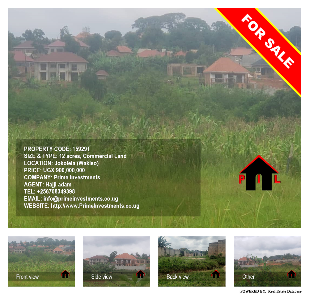 Commercial Land  for sale in Jokolela Wakiso Uganda, code: 159291