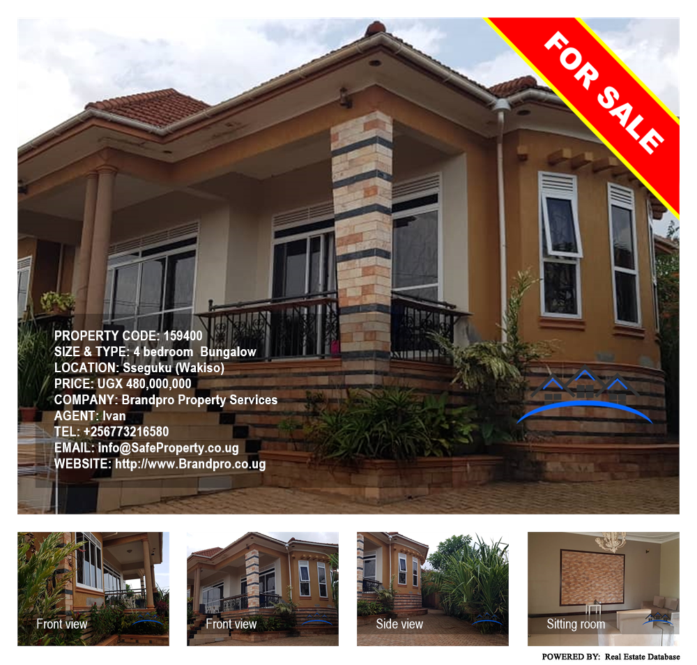 4 bedroom Bungalow  for sale in Seguku Wakiso Uganda, code: 159400