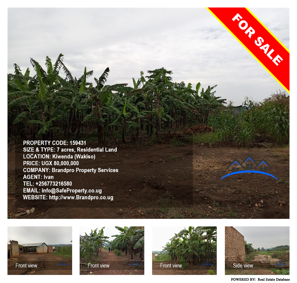 Residential Land  for sale in Kiwenda Wakiso Uganda, code: 159431