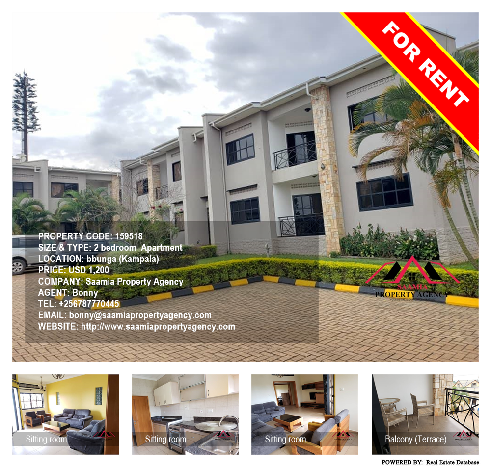 2 bedroom Apartment  for rent in Bbunga Kampala Uganda, code: 159518