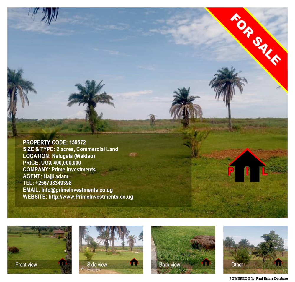 Commercial Land  for sale in Nalugala Wakiso Uganda, code: 159572