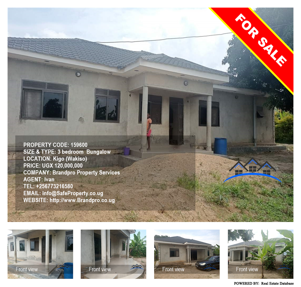 3 bedroom Bungalow  for sale in Kigo Wakiso Uganda, code: 159600