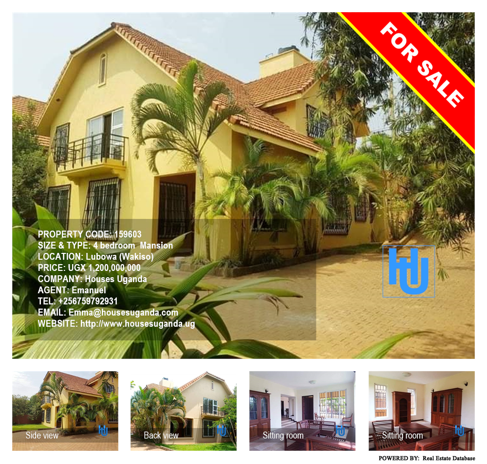 4 bedroom Mansion  for sale in Lubowa Wakiso Uganda, code: 159603