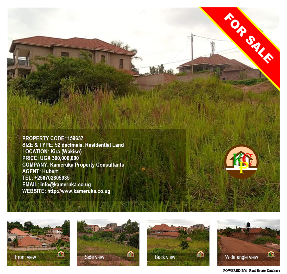 Residential Land  for sale in Kira Wakiso Uganda, code: 159637