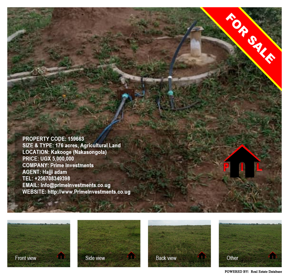 Agricultural Land  for sale in Kakooge Nakasongola Uganda, code: 159663