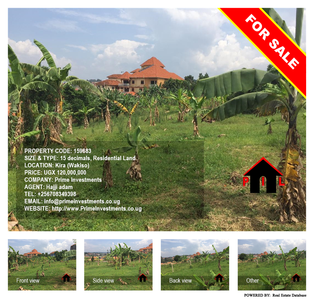 Residential Land  for sale in Kira Wakiso Uganda, code: 159683