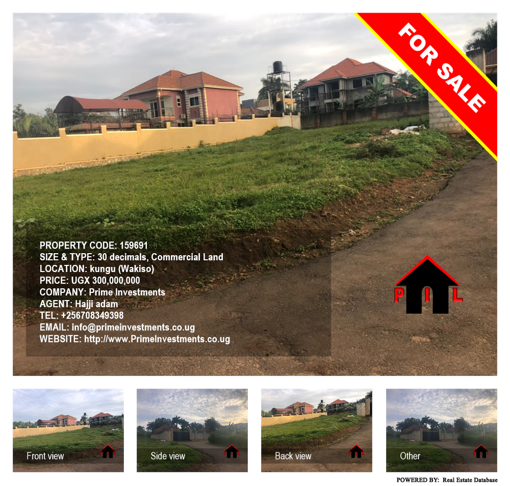 Commercial Land  for sale in Kungu Wakiso Uganda, code: 159691