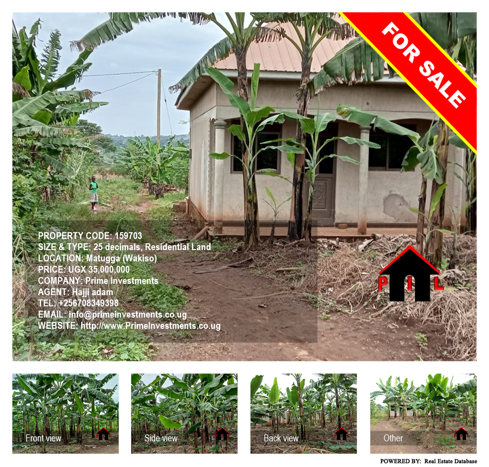 Residential Land  for sale in Matugga Wakiso Uganda, code: 159703