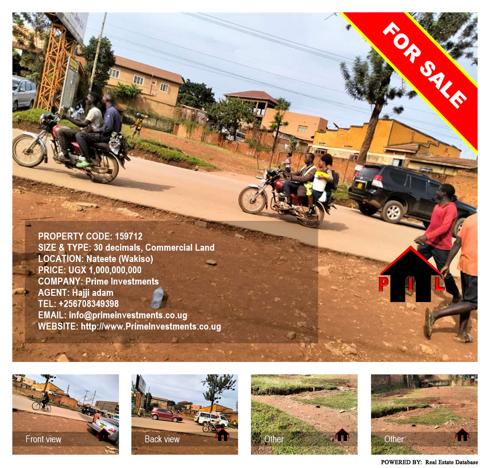 Commercial Land  for sale in Nateete Wakiso Uganda, code: 159712