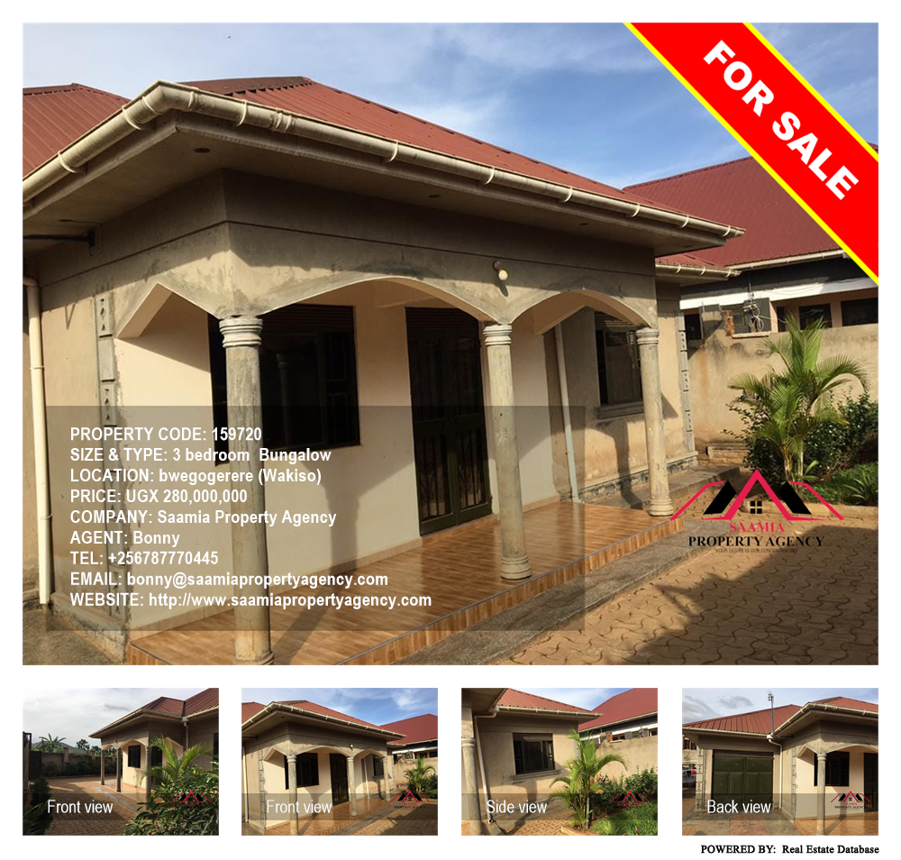 3 bedroom Bungalow  for sale in Bweyogerere Wakiso Uganda, code: 159720