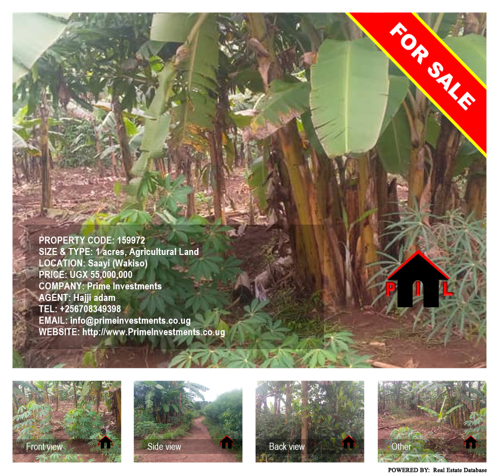 Agricultural Land  for sale in Saayi Wakiso Uganda, code: 159972