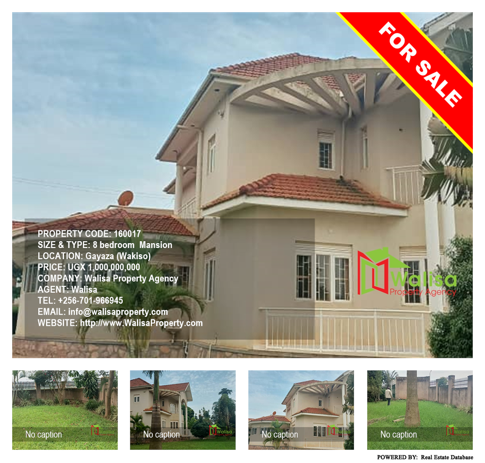 8 bedroom Mansion  for sale in Gayaza Wakiso Uganda, code: 160017