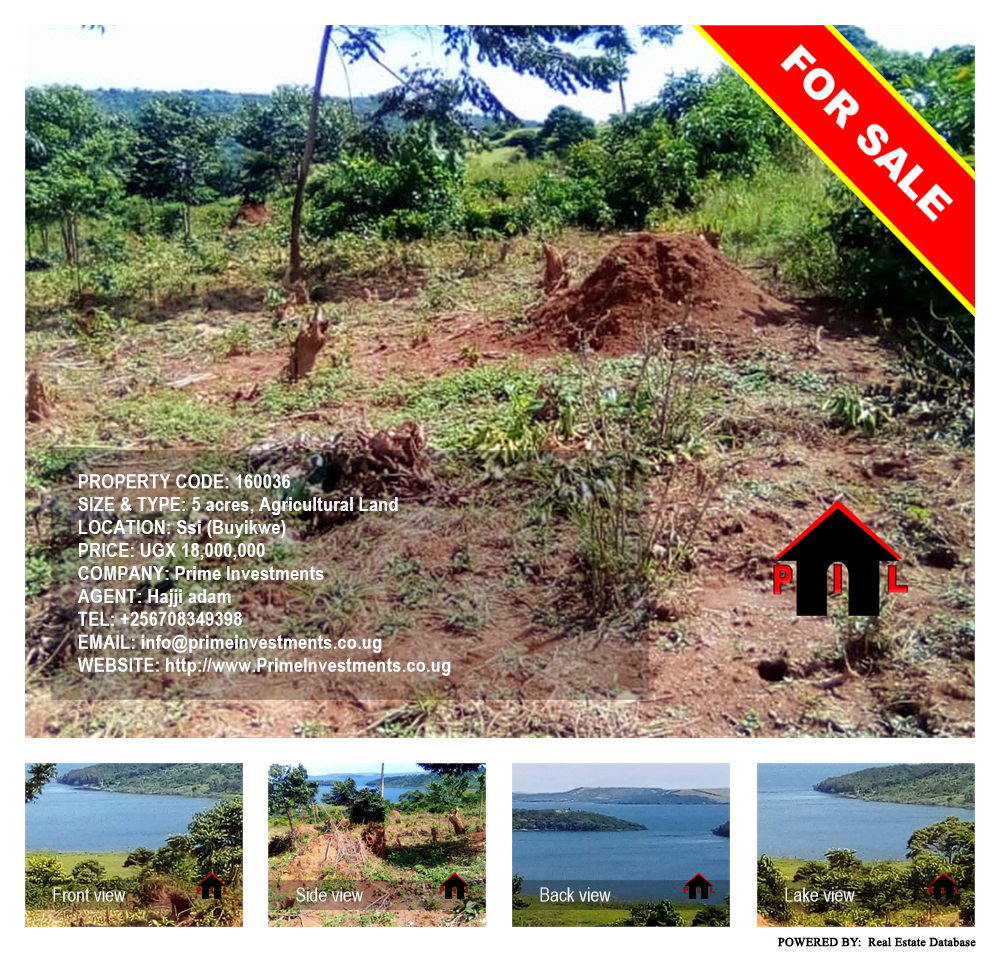 Agricultural Land  for sale in Ssi Buyikwe Uganda, code: 160036