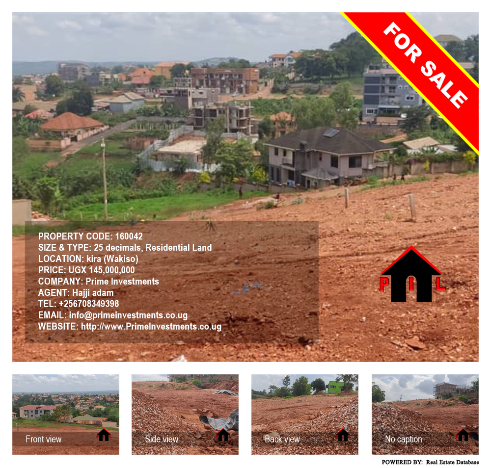 Residential Land  for sale in Kira Wakiso Uganda, code: 160042