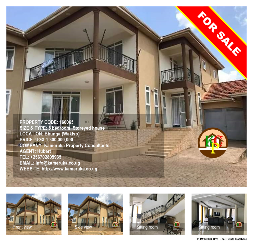 5 bedroom Storeyed house  for sale in Bbunga Wakiso Uganda, code: 160065