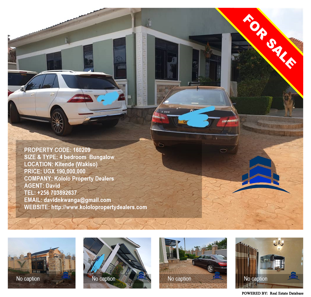 4 bedroom Bungalow  for sale in Kitende Wakiso Uganda, code: 160209