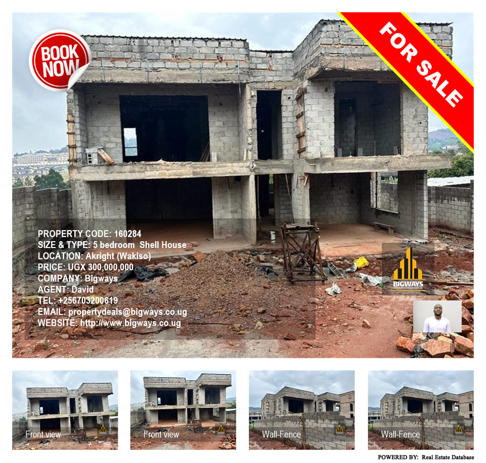 5 bedroom Shell House  for sale in Akright Wakiso Uganda, code: 160284